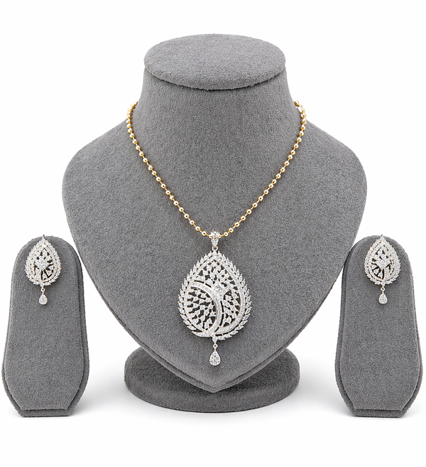 Elegant jewellery display with sparkling stones