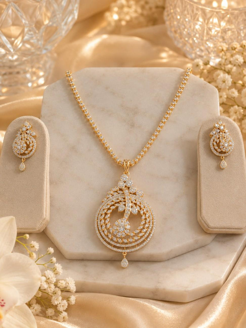 Celestia Bloom Pendant Set