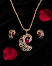 Roselle Pendant Set