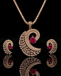 Roselle Pendant Set