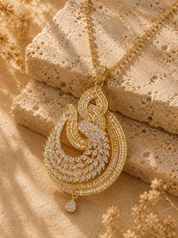 Aurelia Feather Pendant Set