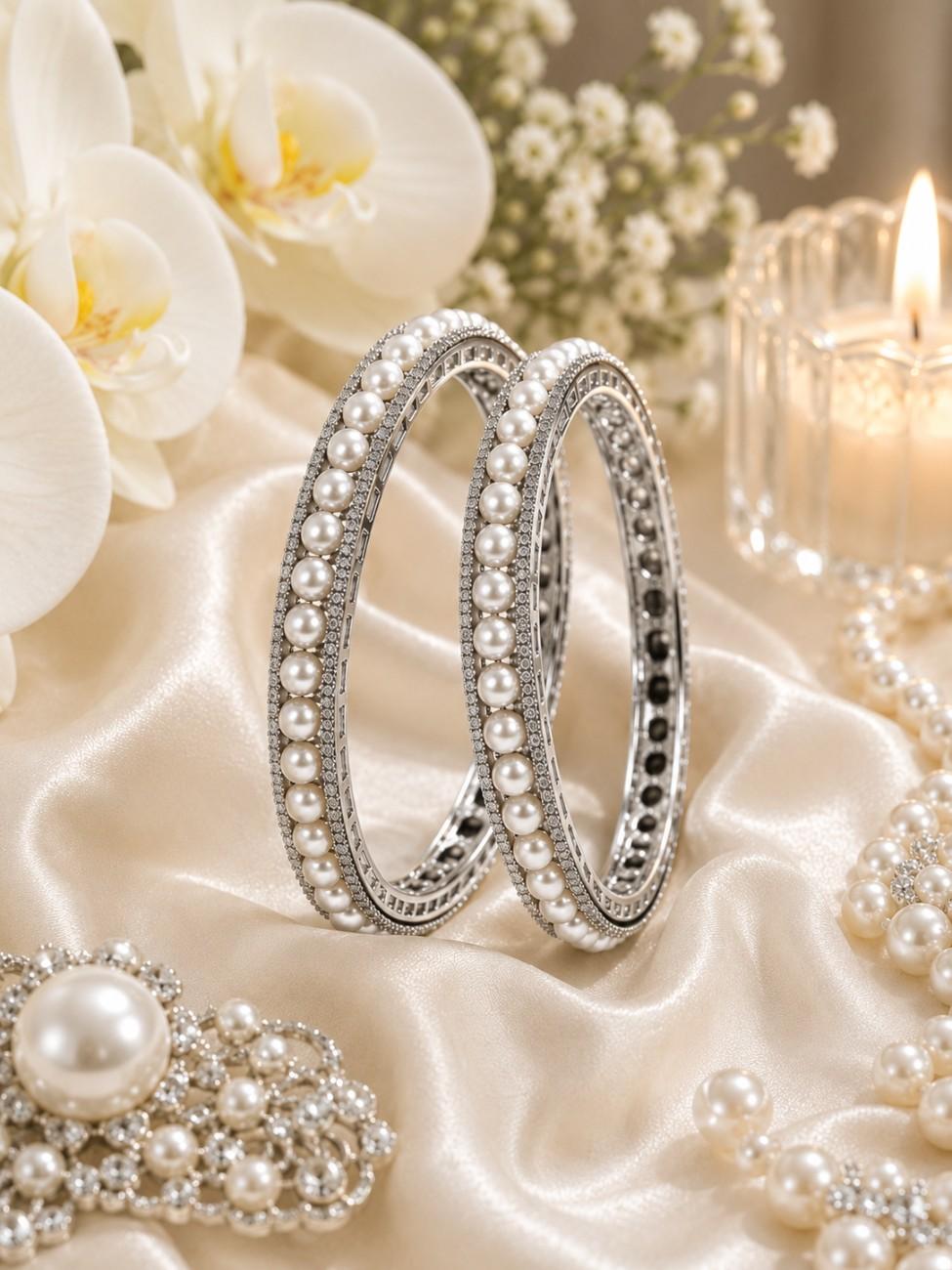 Pearl Radiance Bangle Pair