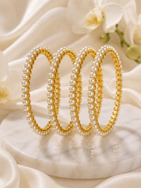 Motiya Pearl Bangle Set