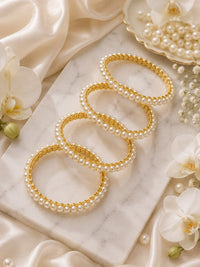 Motiya Pearl Bangle Set