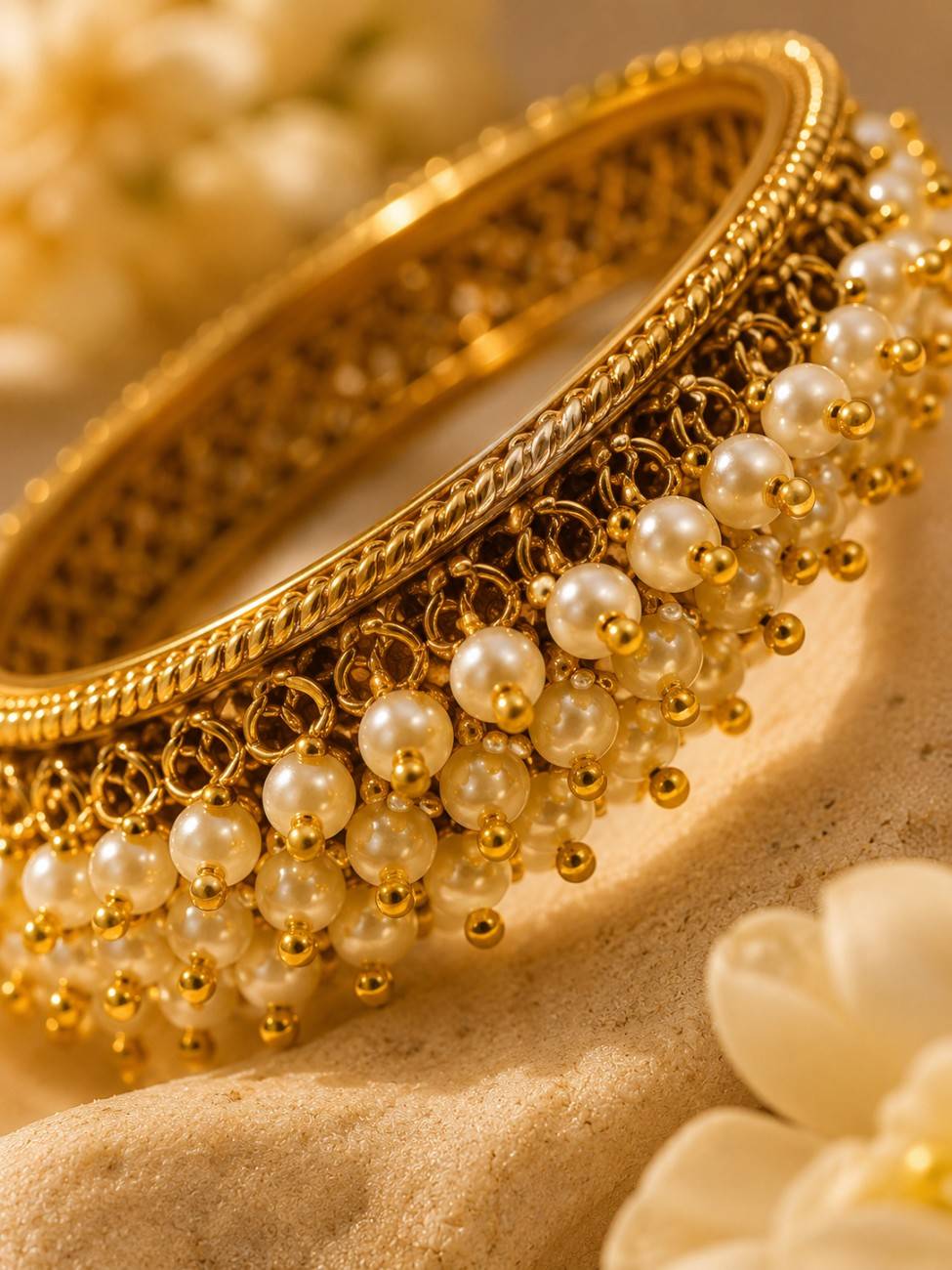 Noor Mahal Pearl Heritage Bangle Set